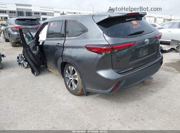 5TDGZRAH9MS080883 2021 TOYOTA HIGHLANDER Gray უკანა მარცხენა