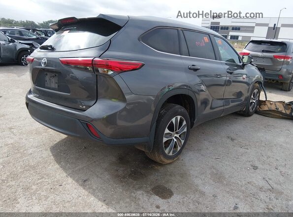 5TDGZRAH9MS080883 2021 TOYOTA HIGHLANDER Gray უკანა მარჯვენა