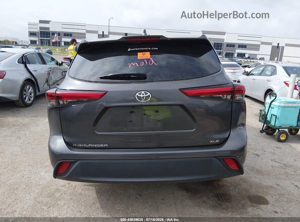5TDGZRAH9MS080883 2021 TOYOTA HIGHLANDER Gray უკანა სალონის ხედი