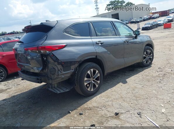 5TDGZRAHXMS516754 2021 TOYOTA HIGHLANDER Gray უკანა მარჯვენა