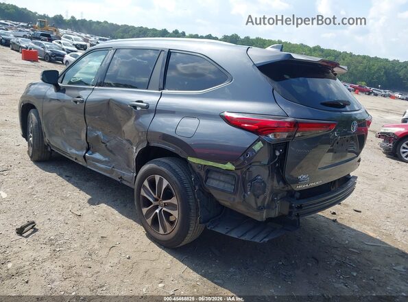 5TDGZRAHXMS516754 2021 TOYOTA HIGHLANDER Gray უკანა მარცხენა