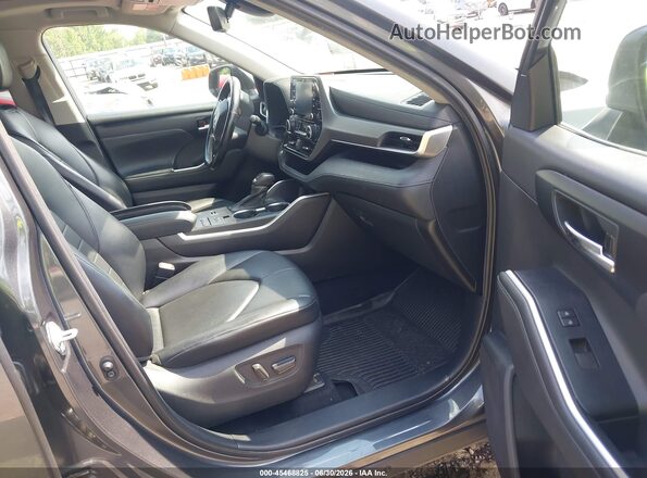 5TDGZRAHXMS516754 2021 TOYOTA HIGHLANDER Gray წინა სალონის ხედი