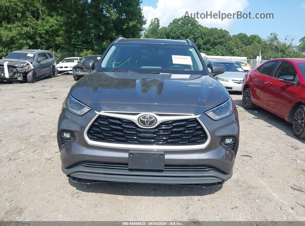 5TDGZRAHXMS516754 2021 TOYOTA HIGHLANDER Gray უკანა სალონის ხედი