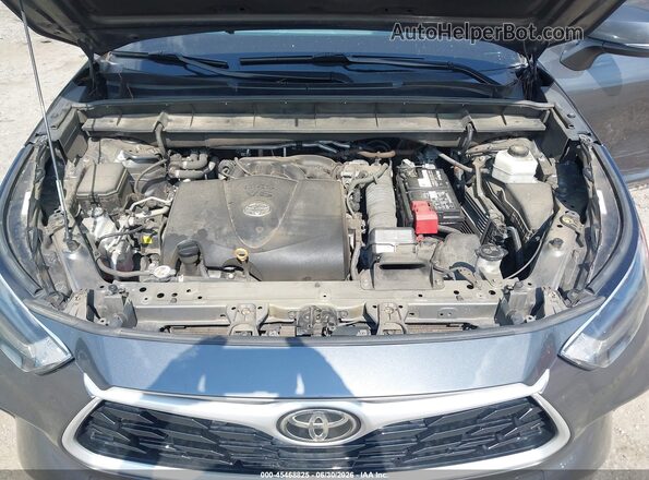 5TDGZRAHXMS516754 2021 TOYOTA HIGHLANDER Gray უკანა ხედი