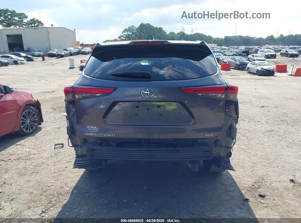 5TDGZRAHXMS516754 2021 TOYOTA HIGHLANDER Gray 