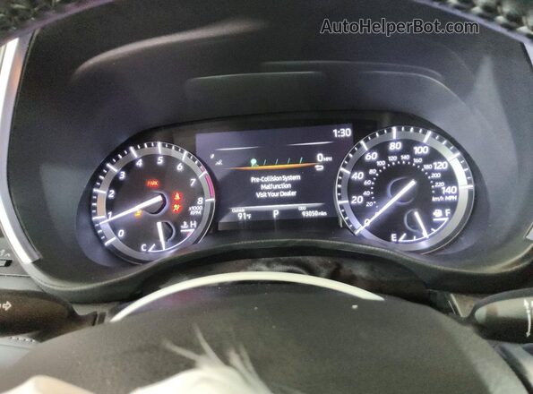 5TDGZRBH0LS502245 2020 TOYOTA HIGHLANDER White Vista del cuadro de instrumentos