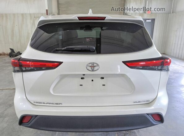 5TDGZRBH0LS502245 2020 TOYOTA HIGHLANDER White Vista trasera