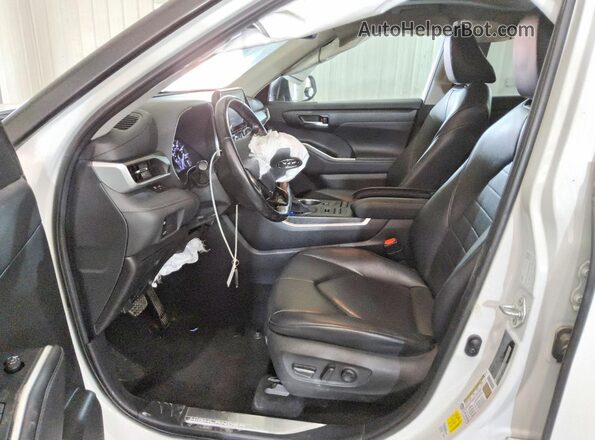 5TDGZRBH0LS502245 2020 TOYOTA HIGHLANDER White Vista interior delantera