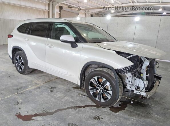 5TDGZRBH0LS502245 2020 TOYOTA HIGHLANDER White Delantero derecho