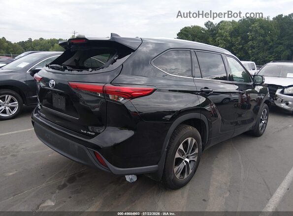 5TDGZRBH0MS540317 2021 TOYOTA HIGHLANDER Black Задня права чверть