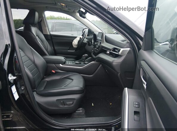 5TDGZRBH0MS540317 2021 TOYOTA HIGHLANDER Black Вид салону спереду