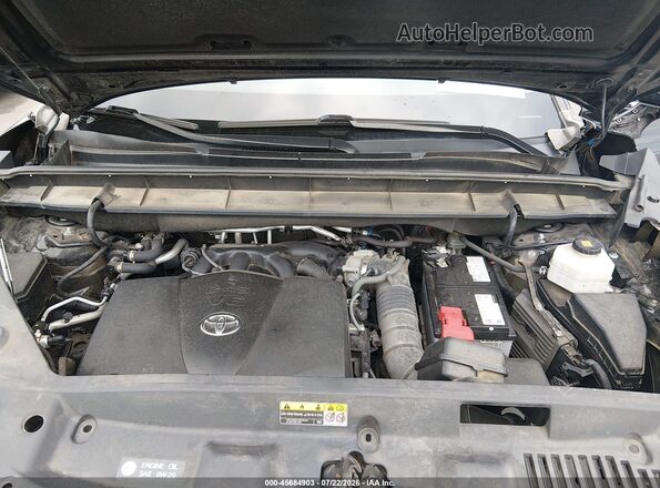 5TDGZRBH0MS540317 2021 TOYOTA HIGHLANDER Black Вид ззаду