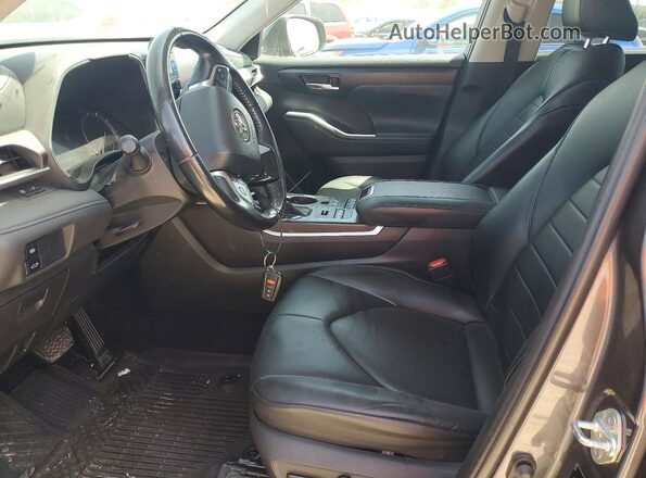 5TDGZRBH1LS039306 2020 TOYOTA HIGHLANDER Gray Սալոնի դիմացի տեսք