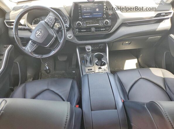 5TDGZRBH1LS039306 2020 TOYOTA HIGHLANDER Gray Առջևի վահանակի տեսք