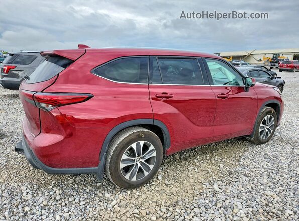 5TDGZRBH1LS047292 2020 TOYOTA HIGHLANDER Red Задня права чверть