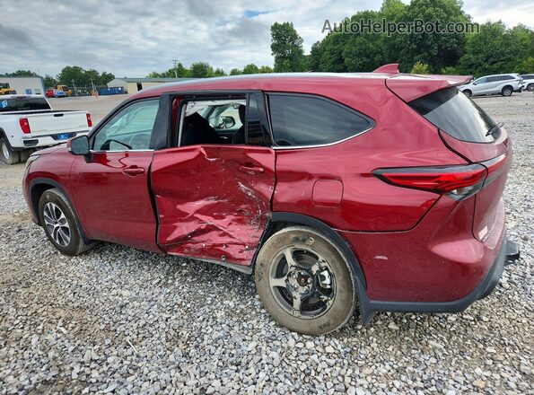 5TDGZRBH1LS047292 2020 TOYOTA HIGHLANDER Red Задня ліва чверть