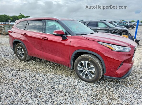 5TDGZRBH1LS047292 2020 TOYOTA HIGHLANDER Red Передня права чверть