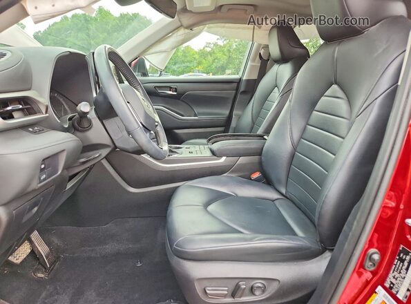 5TDGZRBH1LS047292 2020 TOYOTA HIGHLANDER Red Вид салону спереду
