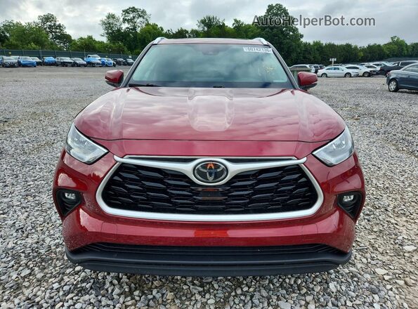5TDGZRBH1LS047292 2020 TOYOTA HIGHLANDER Red Вид спереду