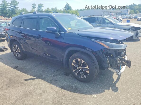 5TDGZRBH1MS116564 2021 TOYOTA HIGHLANDER Blue Առջևի աջ