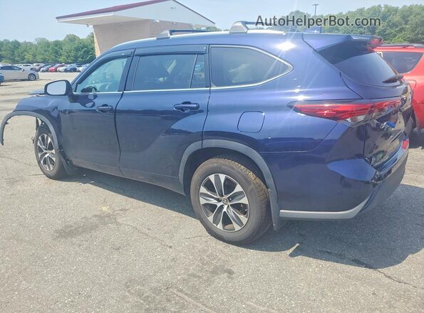 5TDGZRBH1MS116564 2021 TOYOTA HIGHLANDER Blue Հետևի ձախ
