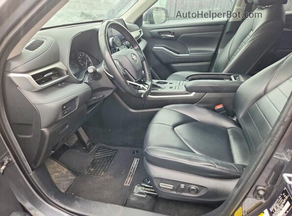 5TDGZRBH2MS064622 2021 TOYOTA HIGHLANDER Gray Вид салону спереду