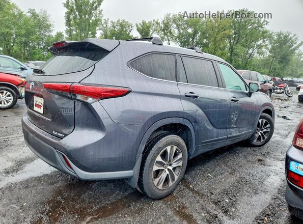 5TDGZRBH2MS064622 2021 TOYOTA HIGHLANDER Gray Задня права чверть