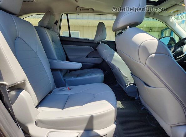 5TDGZRBH2MS152554 2021 TOYOTA HIGHLANDER Серый Вид задней части салона