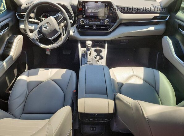 5TDGZRBH2MS152554 2021 TOYOTA HIGHLANDER Серый Вид панели приборов
