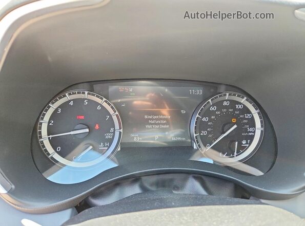 5TDGZRBH2MS152554 2021 TOYOTA HIGHLANDER Серый Вид щитка приборов