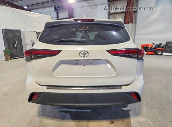 5TDGZRBH2NS163345 2022 TOYOTA HIGHLANDER White Vista trasera