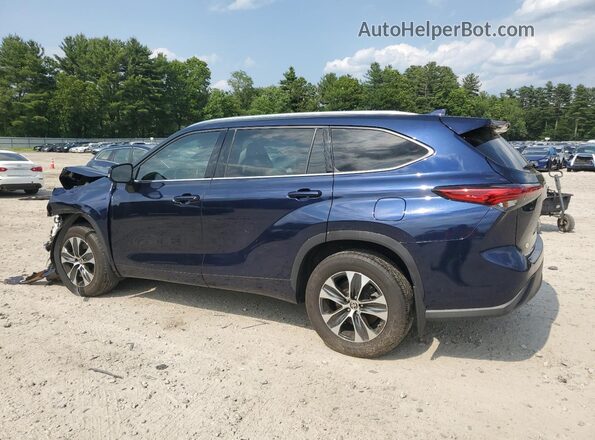5TDGZRBH3LS004301 2020 TOYOTA HIGHLANDER Blue Задня ліва чверть
