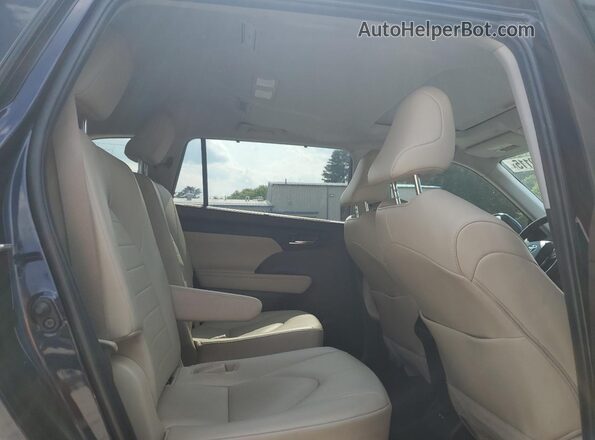 5TDGZRBH3LS004301 2020 TOYOTA HIGHLANDER Blue Вид задньої частини салону