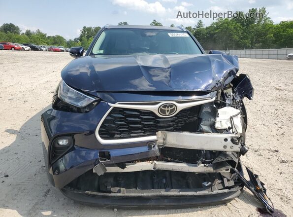 5TDGZRBH3LS004301 2020 TOYOTA HIGHLANDER Blue Вид спереду