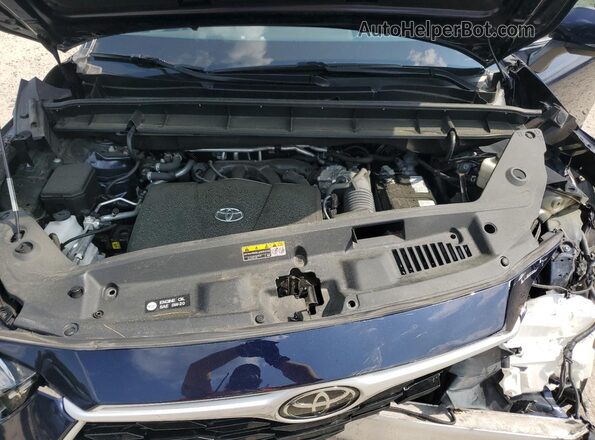 5TDGZRBH3LS004301 2020 TOYOTA HIGHLANDER Blue Вид підкапотного простору