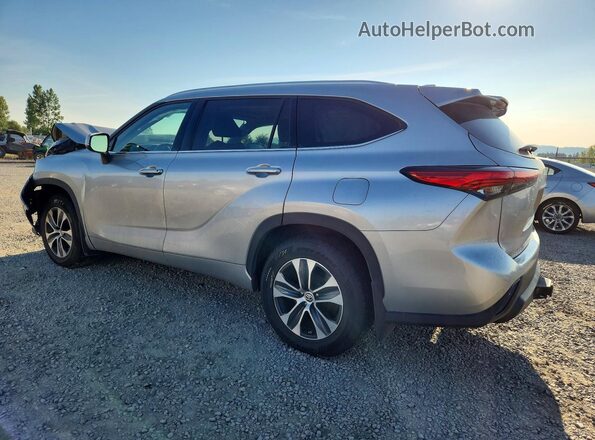 5TDGZRBH3LS045995 2020 TOYOTA HIGHLANDER Silver Rear left