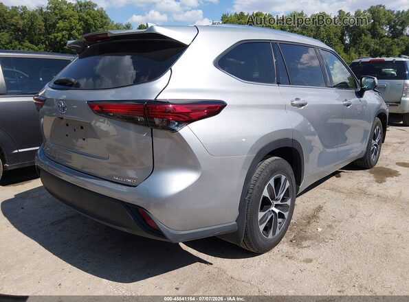 5TDGZRBH3MS129297 2021 TOYOTA HIGHLANDER Silver უკანა მარჯვენა