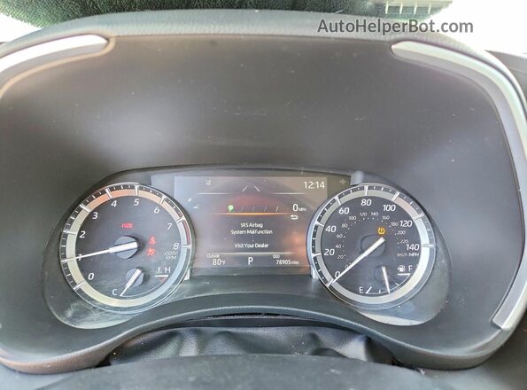 5TDGZRBH3NS163967 2022 TOYOTA HIGHLANDER Gray Widok zestawu wskaźników