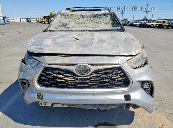 5TDGZRBH4LS500434 2020 TOYOTA HIGHLANDER Silver წინა ხედი