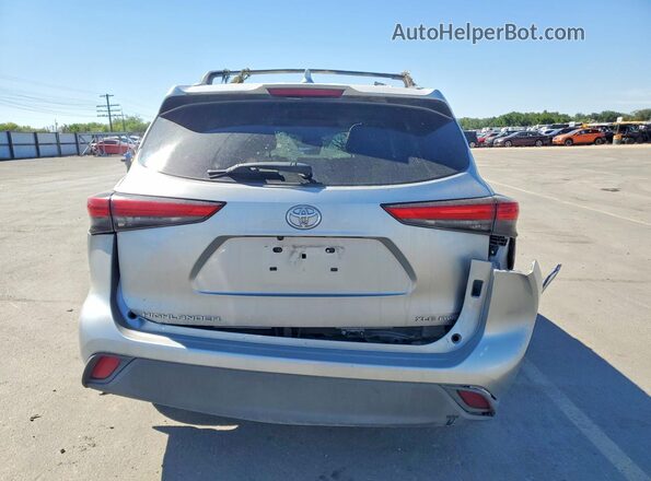 5TDGZRBH4LS500434 2020 TOYOTA HIGHLANDER Silver უკანა ხედი