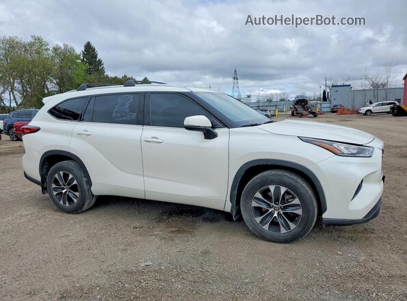 5TDGZRBH4LS500496 2020 TOYOTA HIGHLANDER White Передня права чверть