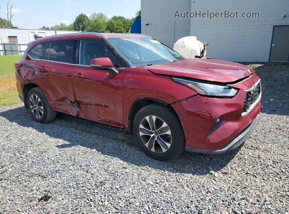 5TDGZRBH4LS509909 2020 TOYOTA HIGHLANDER Burgundy Առջևի աջ