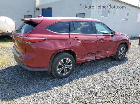 5TDGZRBH4LS509909 2020 TOYOTA HIGHLANDER Burgundy Հետևի աջ