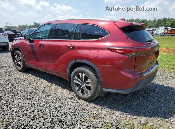 5TDGZRBH4LS509909 2020 TOYOTA HIGHLANDER Burgundy Հետևի ձախ