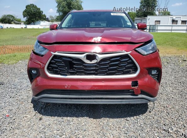 5TDGZRBH4LS509909 2020 TOYOTA HIGHLANDER Burgundy Դիմացի տեսք