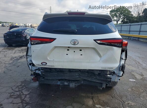 5TDGZRBH4MS137618 2021 TOYOTA HIGHLANDER White Widok z tyłu