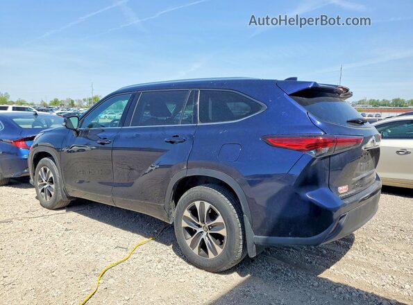 5TDGZRBH4MS143483 2021 TOYOTA HIGHLANDER Blue Tył lewy