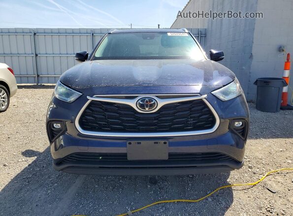 5TDGZRBH4MS143483 2021 TOYOTA HIGHLANDER Blue Widok z przodu