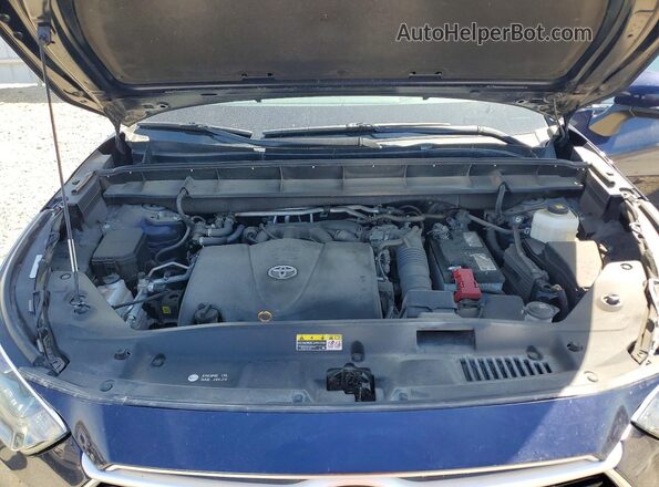 5TDGZRBH4MS143483 2021 TOYOTA HIGHLANDER Blue Widok komory silnika