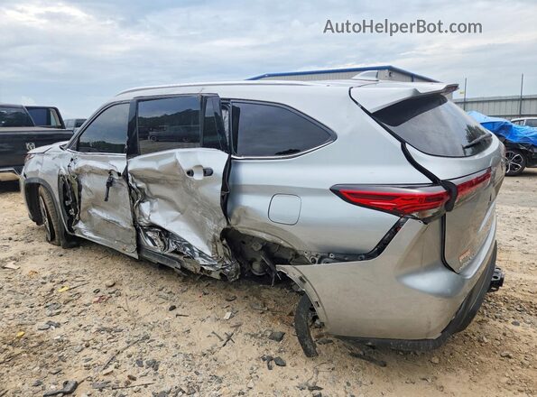 5TDGZRBH4MS546931 2021 TOYOTA HIGHLANDER Silver უკანა მარცხენა